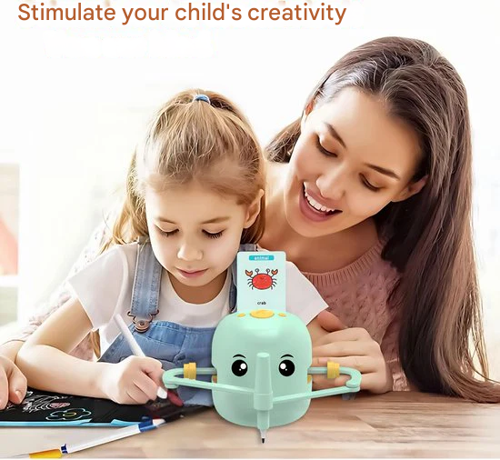 Slimme tekenrobot voor kinderen; een educatieve manier om creativiteit en tekenvaardigheden te stimuleren.