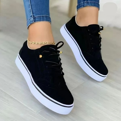 Trendy orthopedische damessneakers Fenna, stijlvol design, beschikbaar in blauw, bruin, groen, wit, zwart. Comfort voor elke 