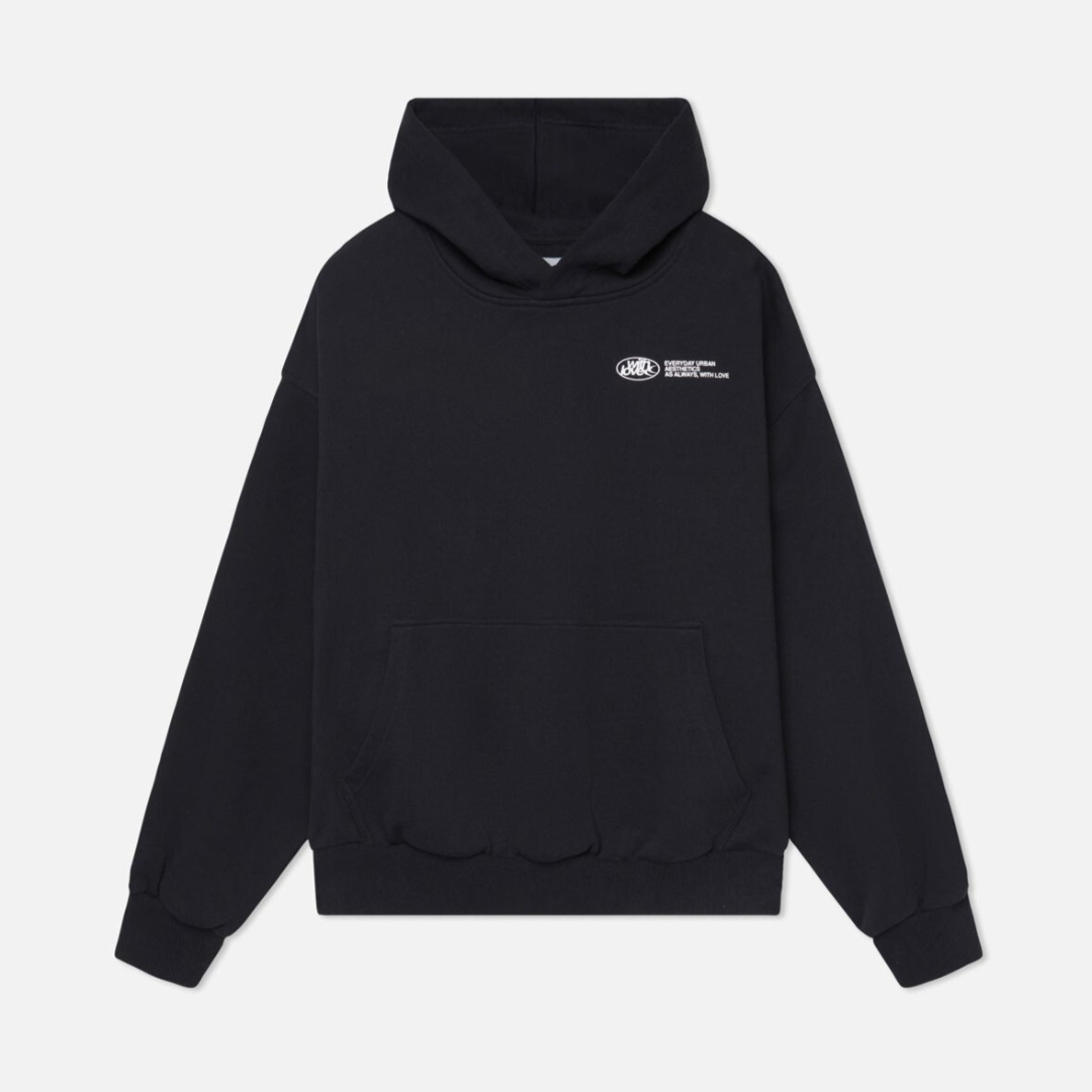 "Trendy oversized unisex hoodie, zacht grijs met capuchon en buidelzak, stijlvol en comfortabel, ideaal voor casual looks."