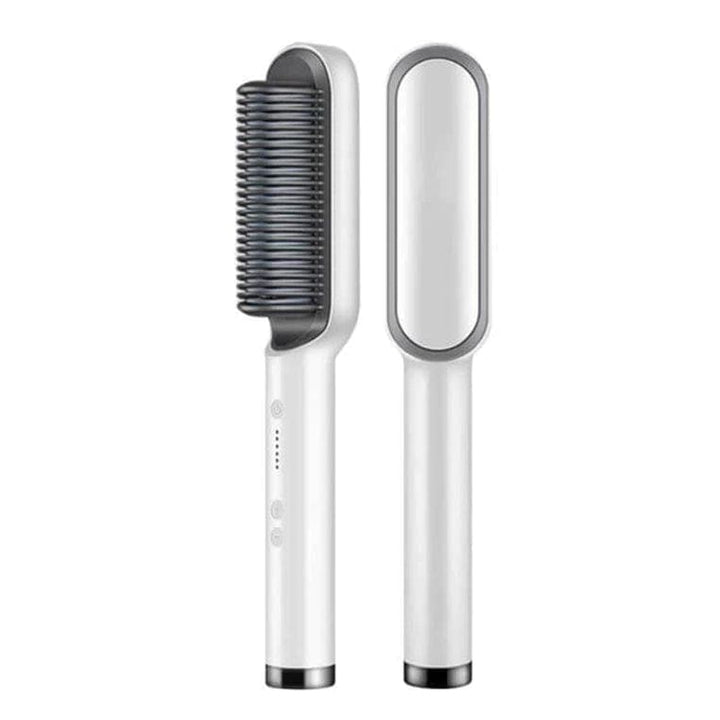 Compacte StyleBrush stijltang haarborstel voor reizen en dagelijkse haarverzorging. Glanzend, steil resultaat.