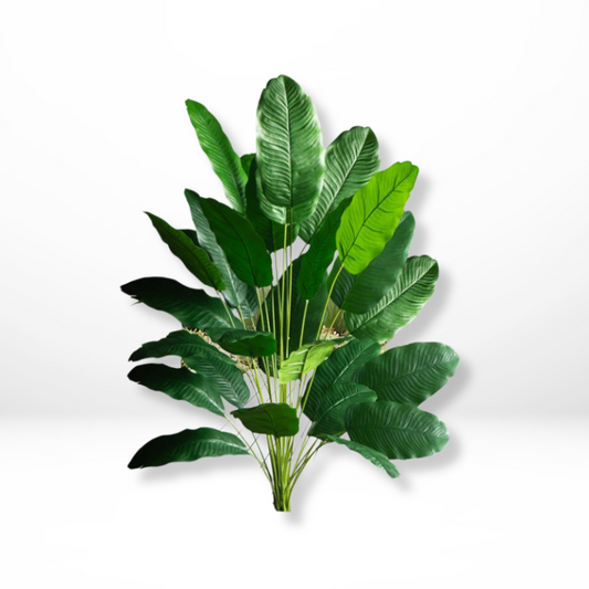"Tropische kunstvaren bananenplant met realistische bananenbladeren, onderhoudsvrij, voor tropische binnen- en buitendecorati