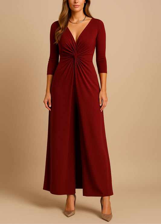 "Tweedelige dames co-ord set, stijlvolle top met bijpassende broek, zachte stof, elegante look, ideaal voor elke gelegenheid"