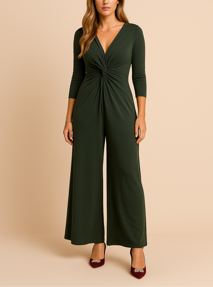 "Tweedelige dames co-ord set, stijlvolle top met bijpassende broek, zachte stof, elegante look, ideaal voor elke gelegenheid"
