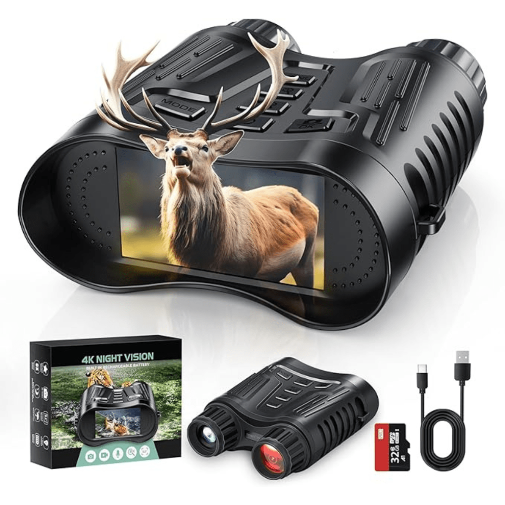 Ultra HD nachtzicht verrekijker met infrarood voor scherpe observatie in het donker, ideaal voor wildspotten.