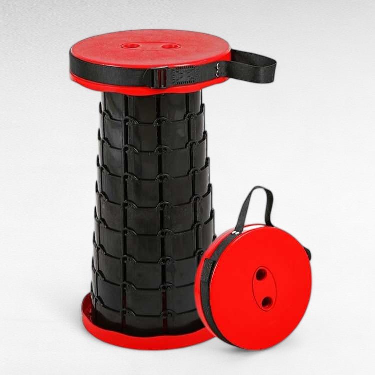 Compacte, verstelbare vouwkruk; perfect voor camping, vissen, festivals. Lichtgewicht en draagbaar zitje.
