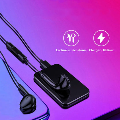 "Ultradunne Mini Spy Microfoon Recorder, 5mm dik, zwart ontwerp, voor discreet en krachtig audiovastleggen."