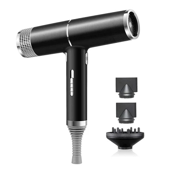 Compacte, lichtgewicht föhn, perfect voor reizen. Droogt haar snel en maakt het pluisvrij en glad.