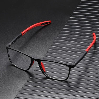 "Ultralichte multifocale leesbril, polycarbonaat, stijlvol design voor mannen en vrouwen, duurzaam en comfortabel accessoires