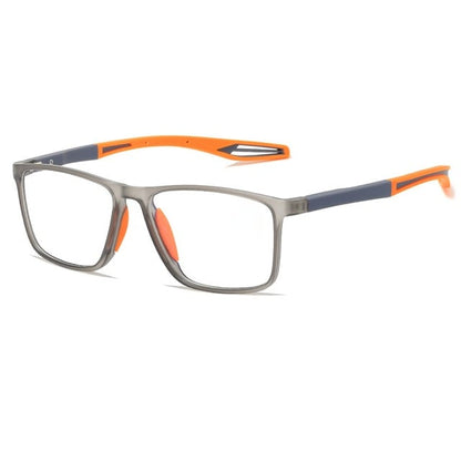 "Ultralichte multifocale leesbril, polycarbonaat, stijlvol design voor mannen en vrouwen, duurzaam en comfortabel accessoires
