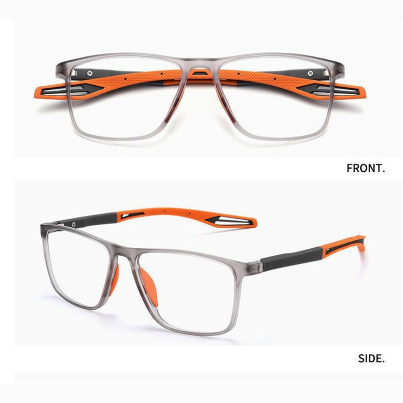 "Ultralichte multifocale leesbril, polycarbonaat, stijlvol design voor mannen en vrouwen, duurzaam en comfortabel accessoires