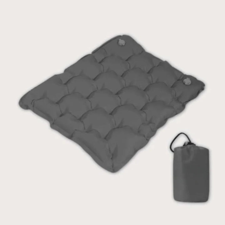 Unisex ultralicht opblaasbaar zitkussen voor outdoor avontuur. Perfect voor camping & wandelen.
