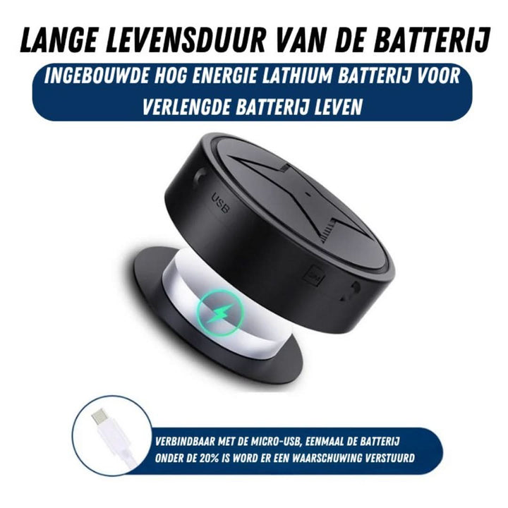 Mini draadloze GPS-tracker met sterke magneet, ideaal voor discrete realtime tracking en volgsysteem.