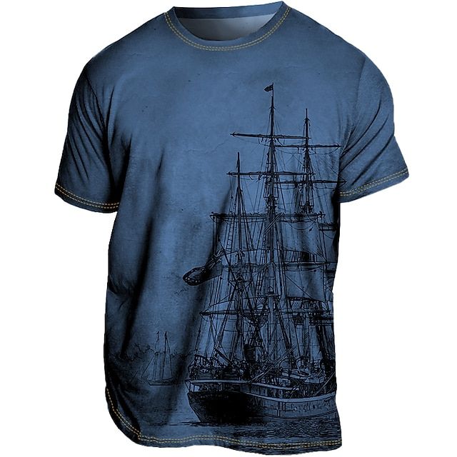 Modern heren T-shirt, perfect voor zomerse dagen. Casual en stijlvol met comfortabele pasvorm.