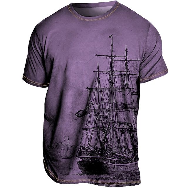 Veelzijdig stijlvol heren T-shirt, ideaal voor de zomer. Comfortabel, ademend en modern casual.