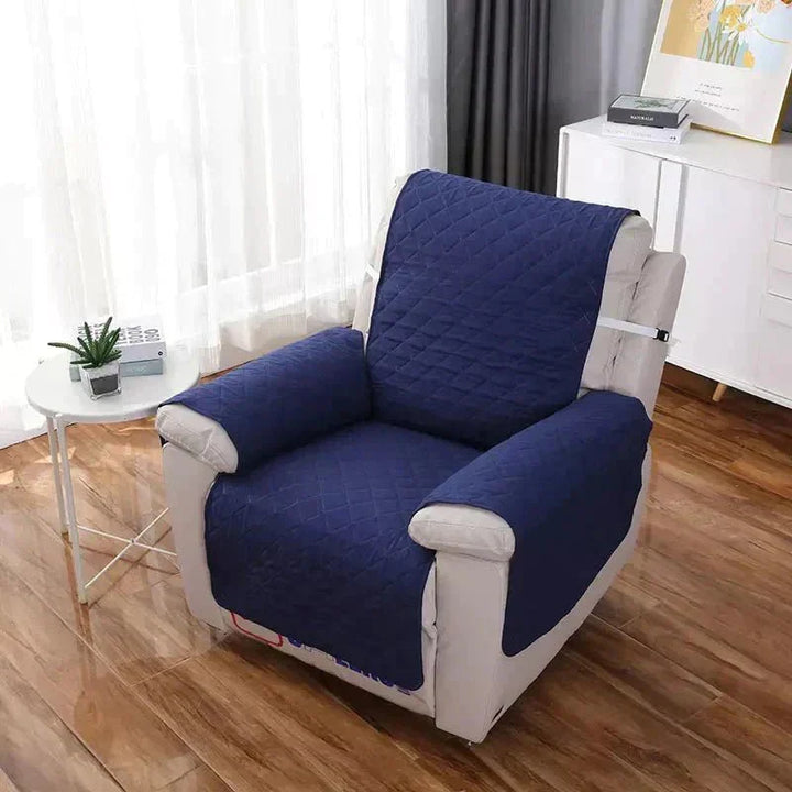 Duurzame FlexCover fauteuilhoes van zacht polyester, ontworpen voor comfort en stijl.