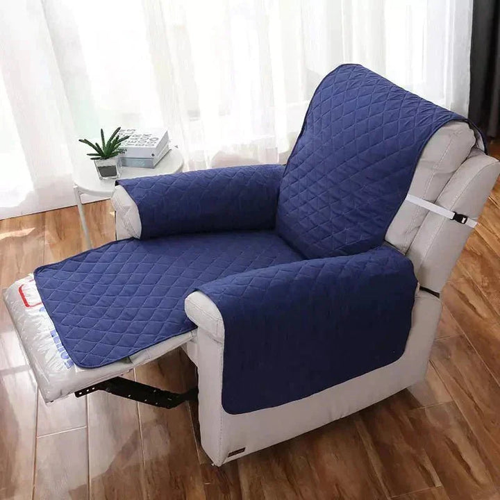 Deze universele fauteuilhoes in een natuurlijke kleur past bij elk interieur in de woonkamer.