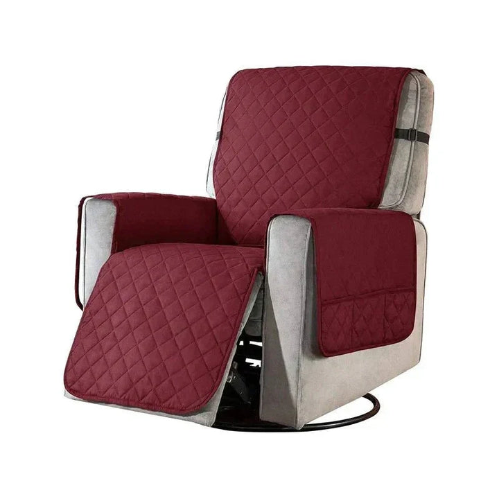 Flexibele fauteuilhoes in grijs, biedt universele pasvorm en comfort voor elke fauteuil in de woonkamer.