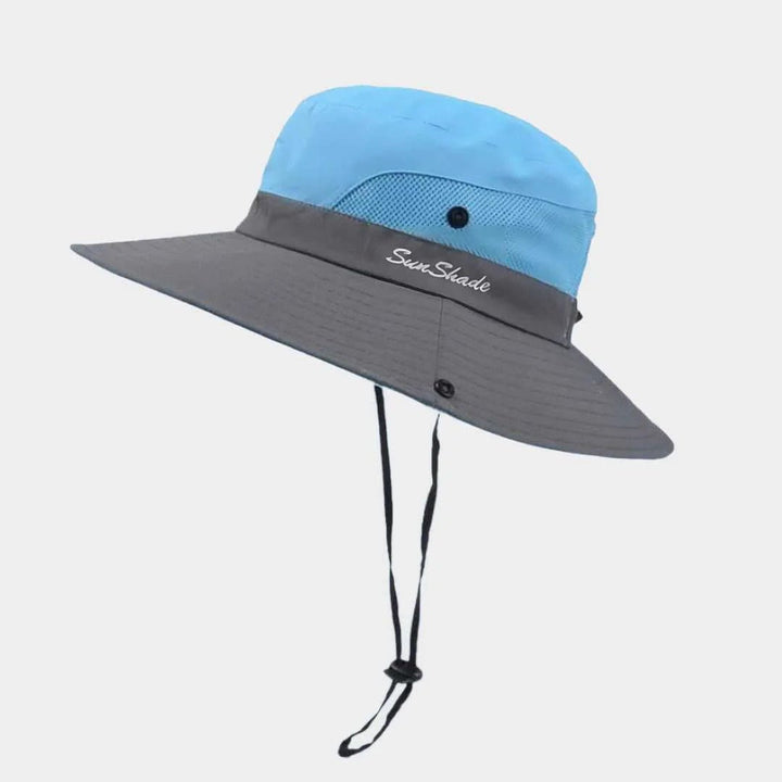 Ademende breedrand hoed: Vrouwen zonnehoed met UPF50 UV-bescherming, perfect voor een actieve levensstijl.