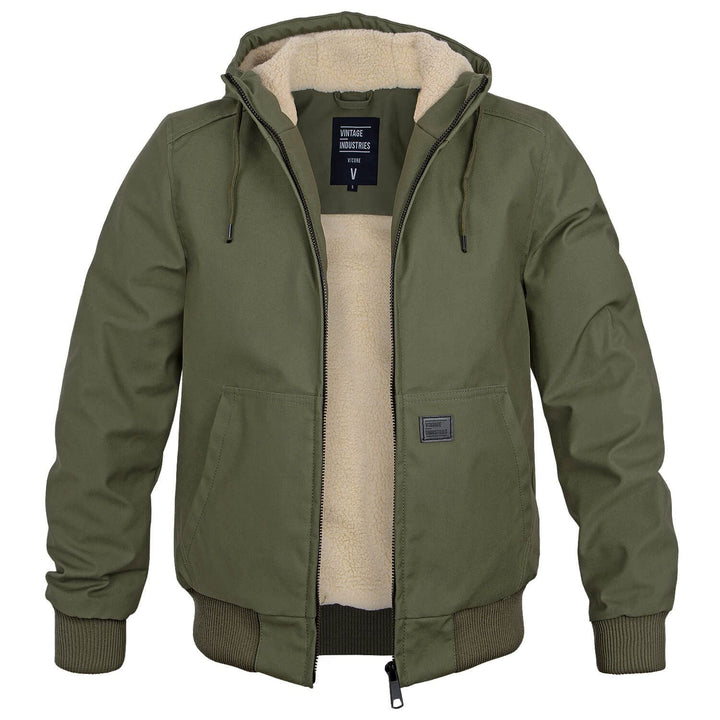 Casual zwarte heren bomberjack Finn, ideaal voor winterse dagen. Comfortabele en warme herenkleding.