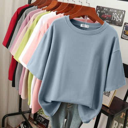 "Valentina oversized T-shirt avocadogroen, comfortabele dameskleding, casual stijl, ademende katoenen stof."