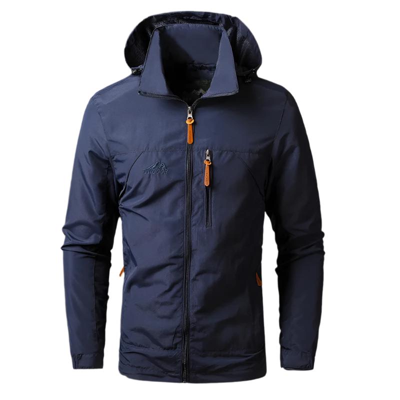 Functionele Arvid herenjas, waterdicht en winddicht. Perfecte outdoor kleding voor wandelen en reizen.