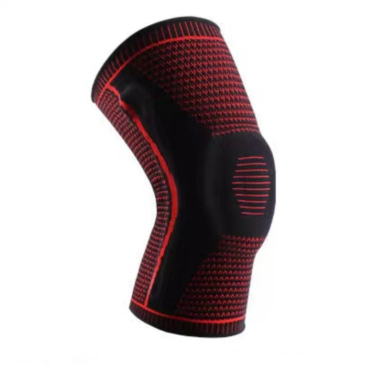 Actieve levensstijl: unisex sport kniebrace met siliconen voor stabiliteit en bescherming bij elke beweging.