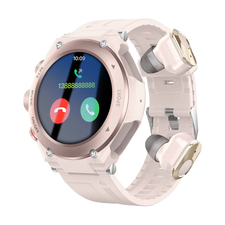 Oreste fitness smartwatch: activity tracker, gezondheidsmonitor en handige draadloze oordopjes.