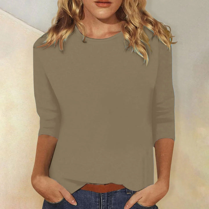 Comfortabel dames shirt met lange mouwen, een veelzijdige top voor dagelijkse vrouwenkleding.
