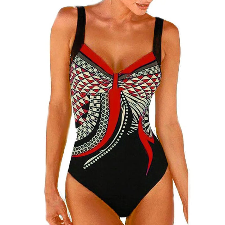 Flatterend Zinnia badpak voor dames, met opvallende print. Perfecte zwemkleding voor een stijlvolle zomer.