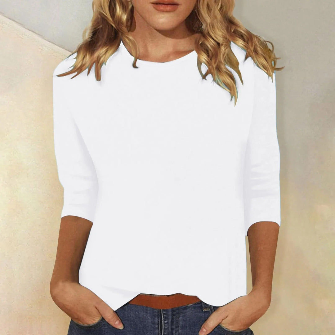 Dames shirt lange mouwen, veelzijdig en comfortabel, perfect als casual of chique blouse.