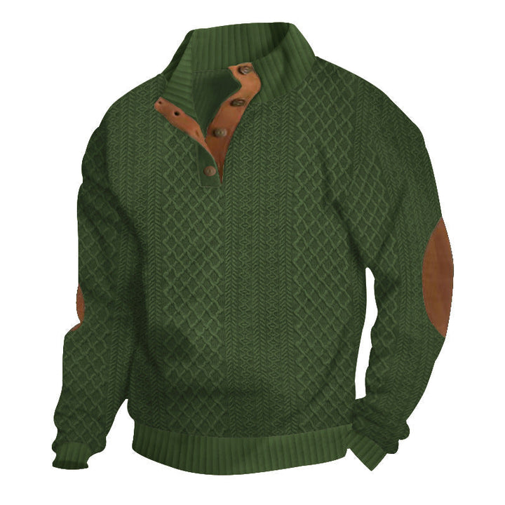 Heren wintertrui in klassiek design. Een warme, elegante sweater met lange mouwen voor heren.