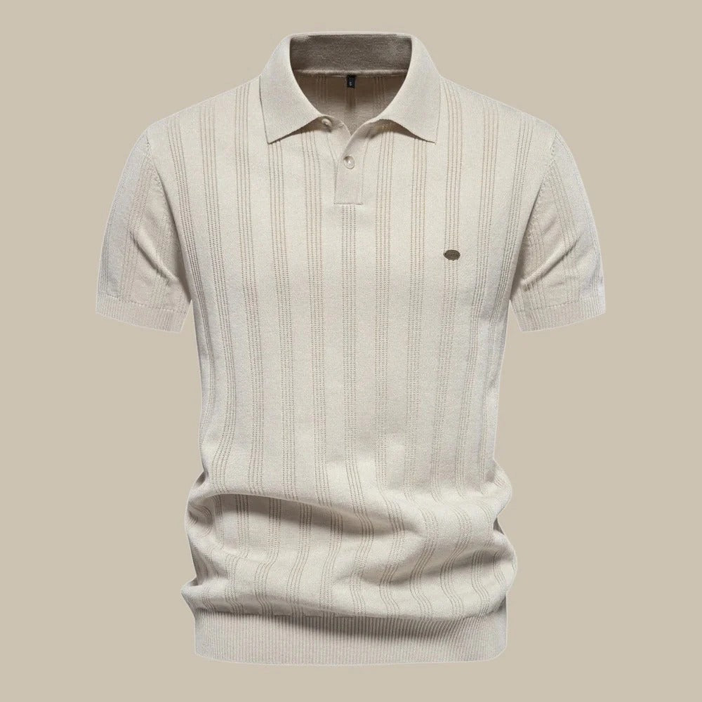 Comfortabel herenpolo shirt met korte mouwen, ideaal voor zomerkleding en een ontspannen casual look.