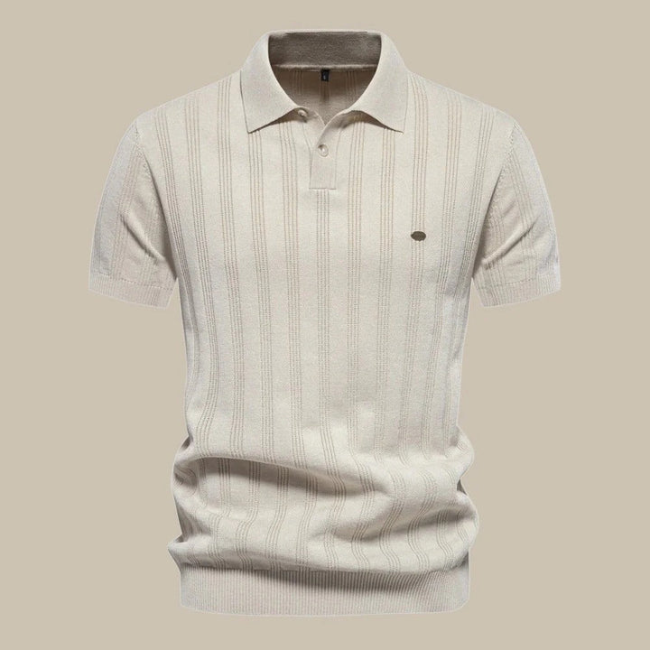 Comfortabel herenpolo shirt met korte mouwen, ideaal voor zomerkleding en een ontspannen casual look.