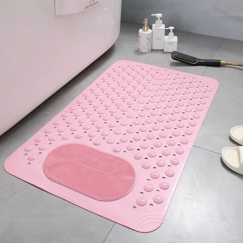 Ontspan veilig met deze antislip douchemat; de voetenscrubber stimuleert bloedsomloop en reinigt voeten.