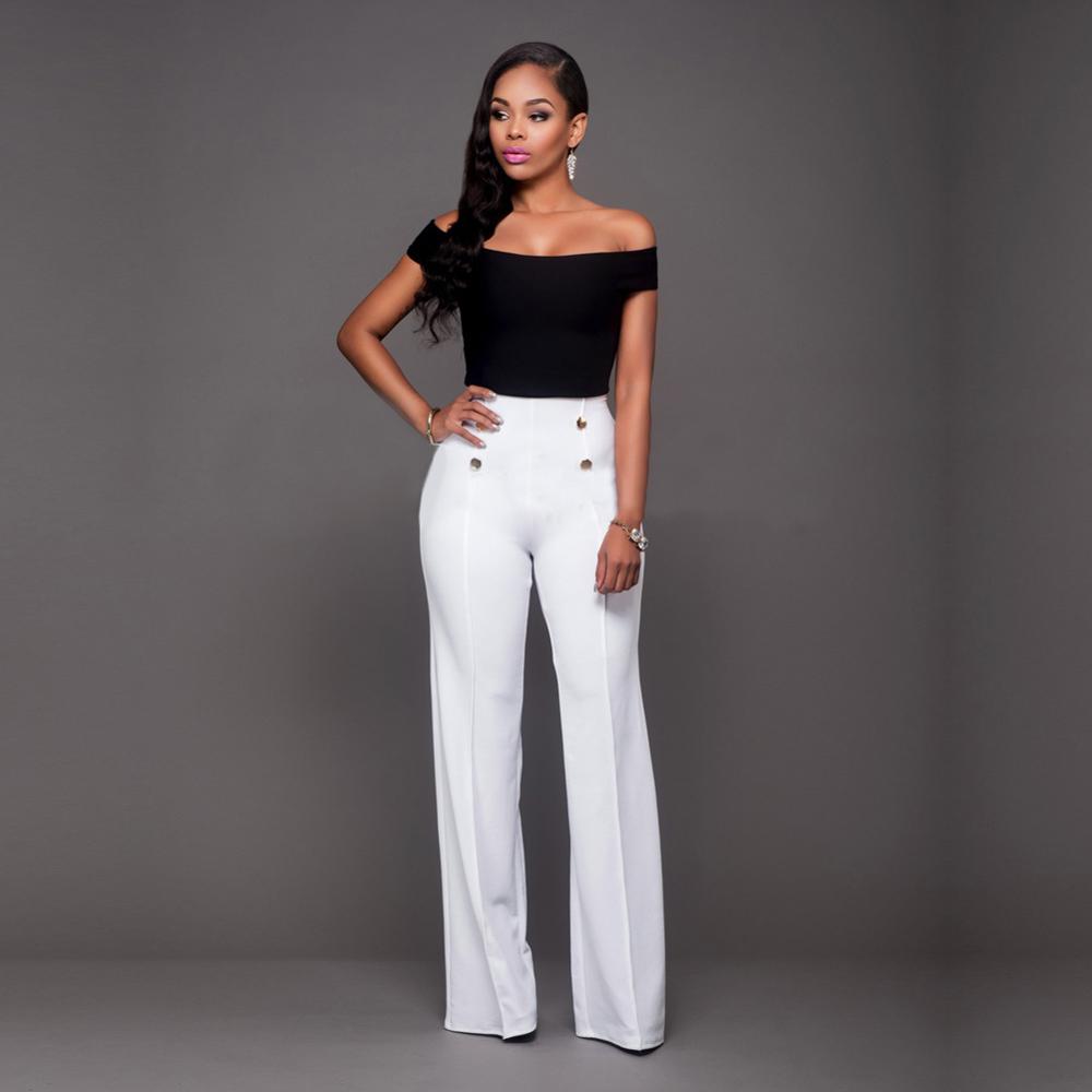 Elegante dames hoge taille broek, toont een slank silhouet voor een zelfverzekerde uitstraling.