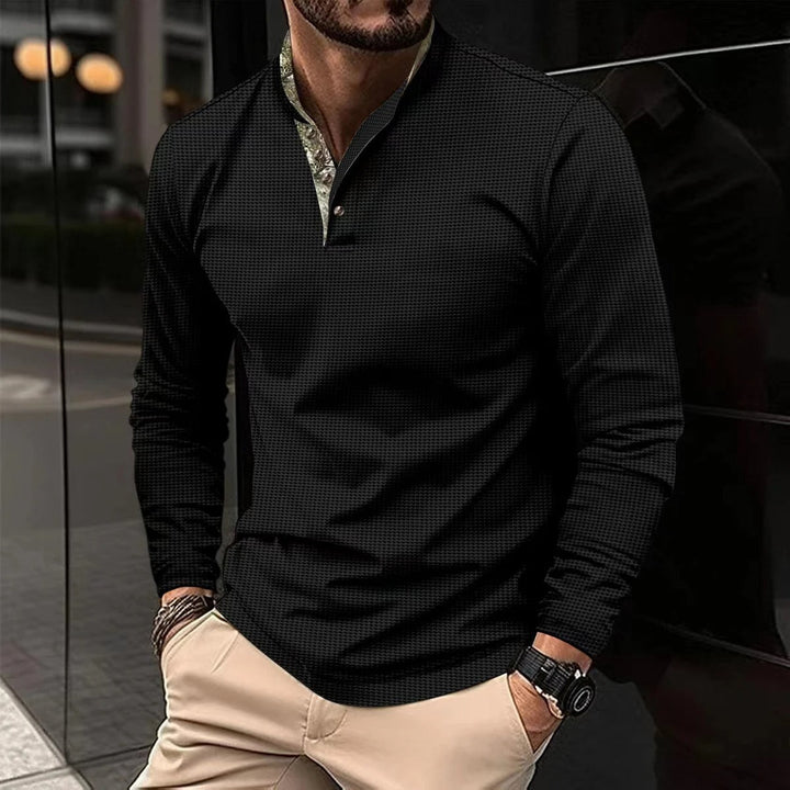 Achterkant Heren Polo Noah: Nette pasvorm en comfortabel design. Stijlvol basic poloshirt voor de moderne man.
