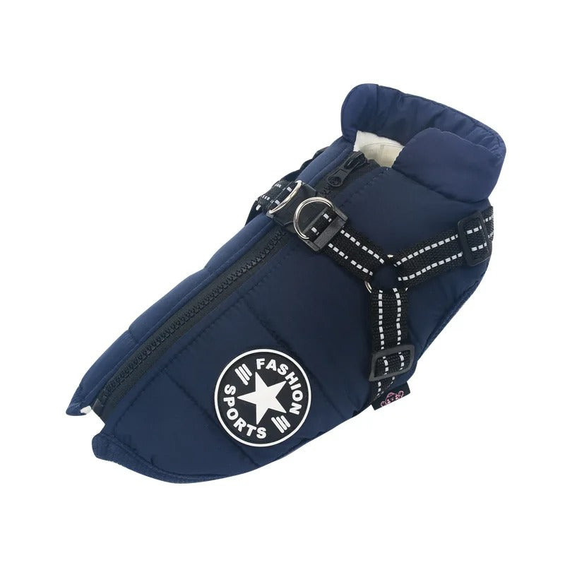 Waterdichte RainRover hondenjas voor bescherming tegen regen en kou. Ideaal voor wandelingen met je hond.