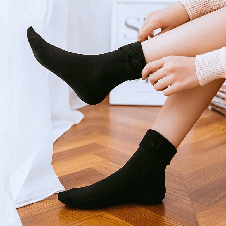 Comfortabele fluwelen damessokken, perfect voor een knusse winter. Ultiem zacht en warm.