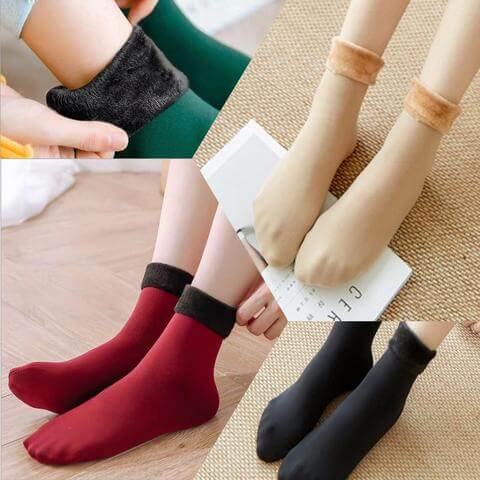 Ultiem warme fluwelen dames sokken, essentieel voor de winter. Houdt voeten heerlijk behaaglijk.