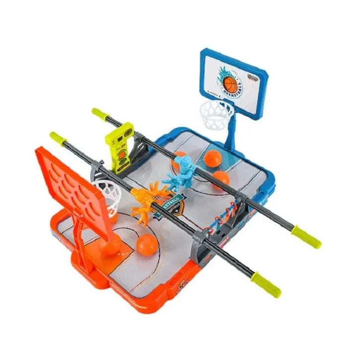 Verpakking van het mini basketbalspel voor kinderen, klaar om cadeau te geven. Stimuleert ontwikkeling.