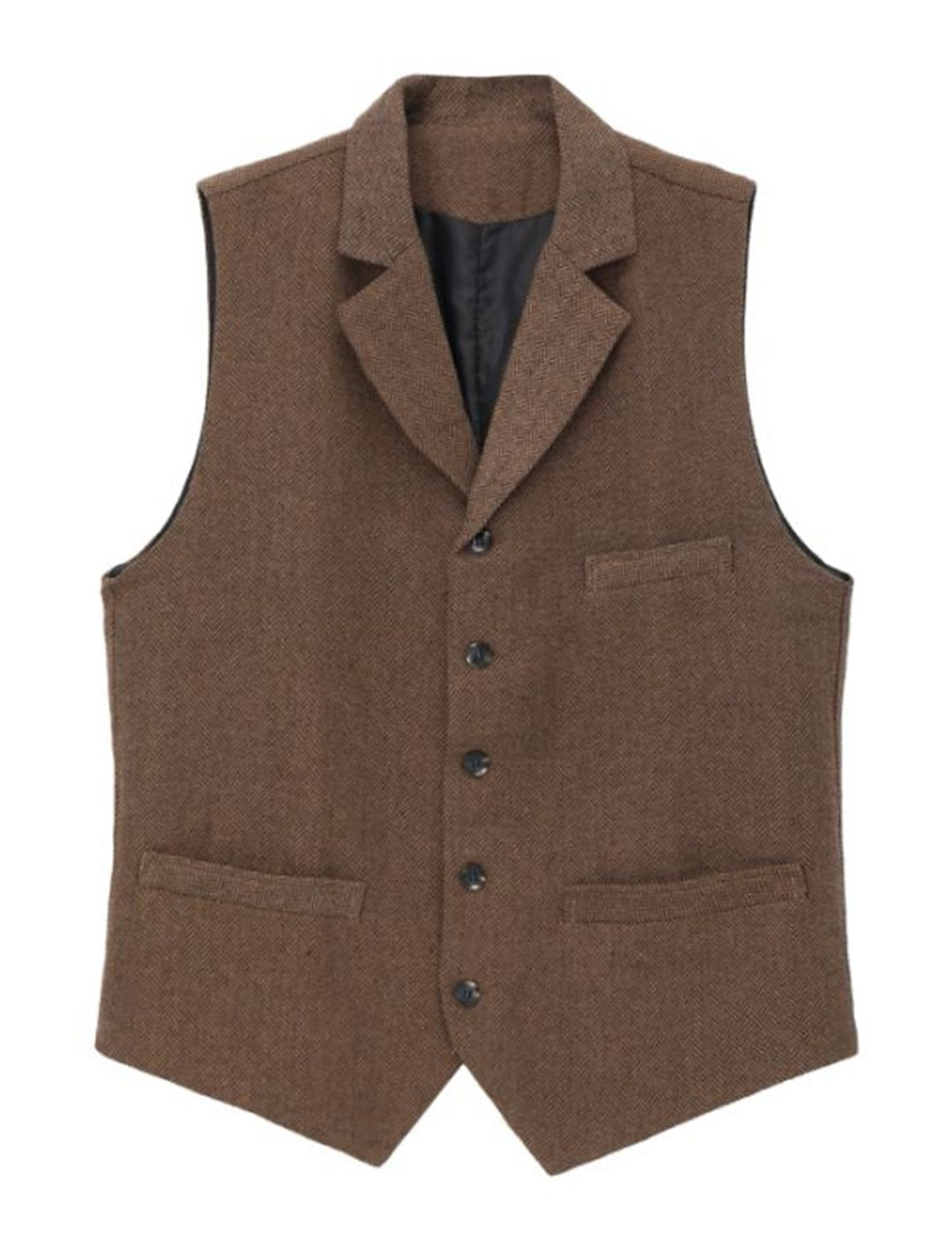"Vintage heren gilet met elegante lijnen, authentieke stijl en hoogwaardige stoffen; veelzijdig voor elke outfit."