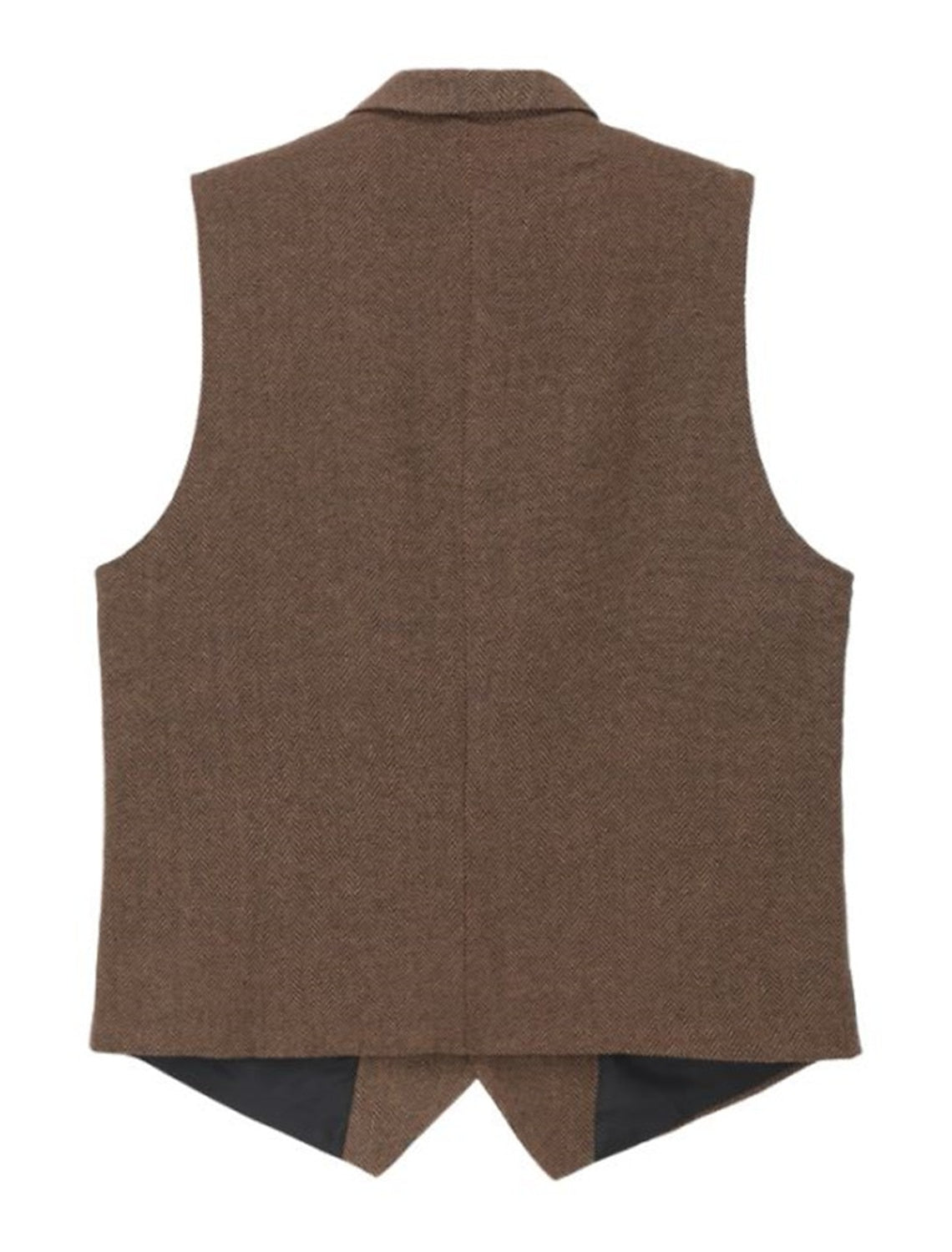 "Vintage heren gilet met elegante lijnen, authentieke stijl en hoogwaardige stoffen; veelzijdig voor elke outfit."