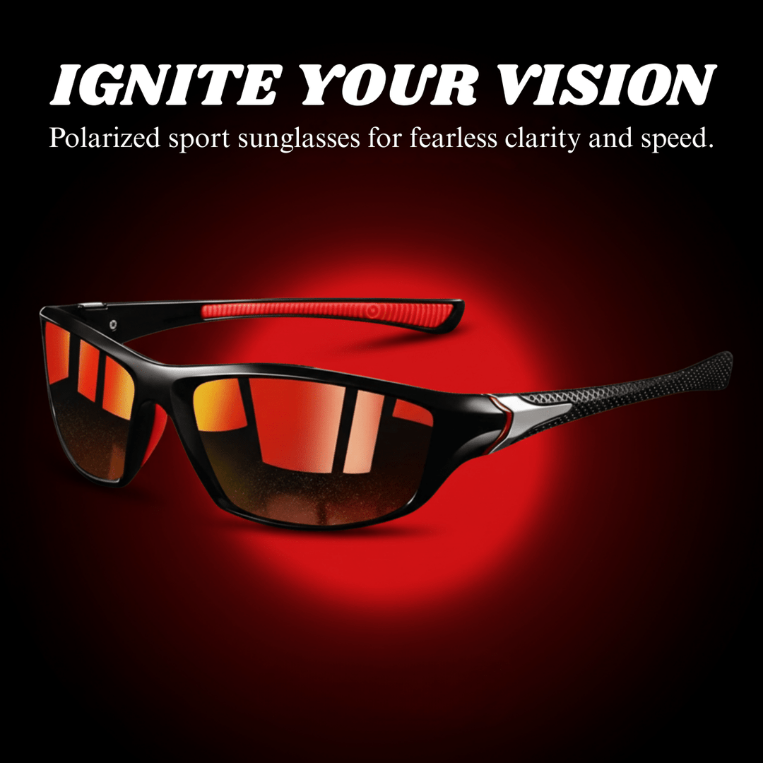 Stijlvolle unisex zonnebril, lichtgewicht TR90 frame, gepolariseerde lenzen voor antischittering.