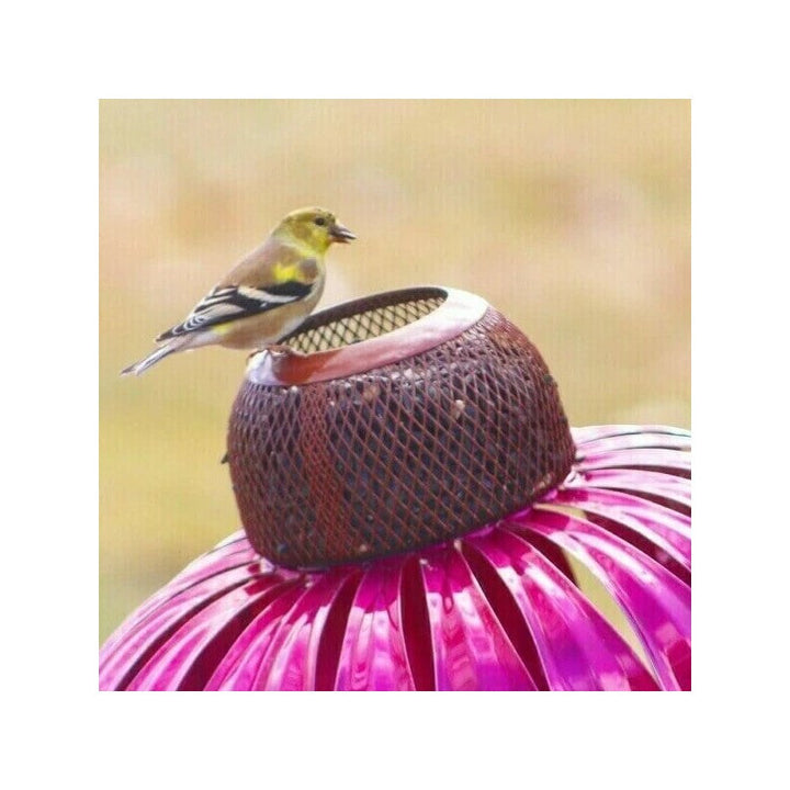 Prachtig bloemvormig vogelvoederbakje, ideaal cadeau & sfeervolle tuinaccessoire voor vogels.