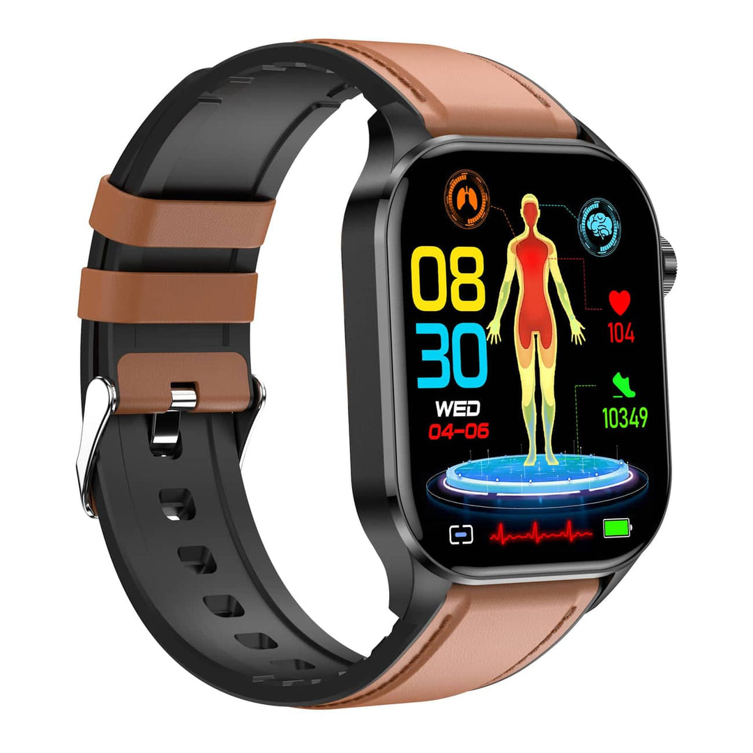 Smartwatch met nauwkeurige bloedsuikermeting. Gezondheidstracker voor dagelijks gebruik.