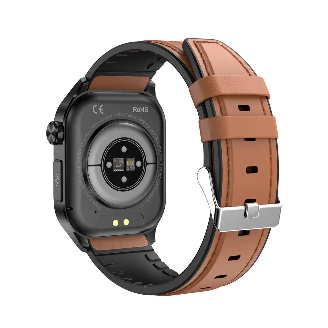Unisex slim horloge voor bloeddruk, glucose en hartmonitoring. Inclusief EKG en activiteitstracker. Fitness.