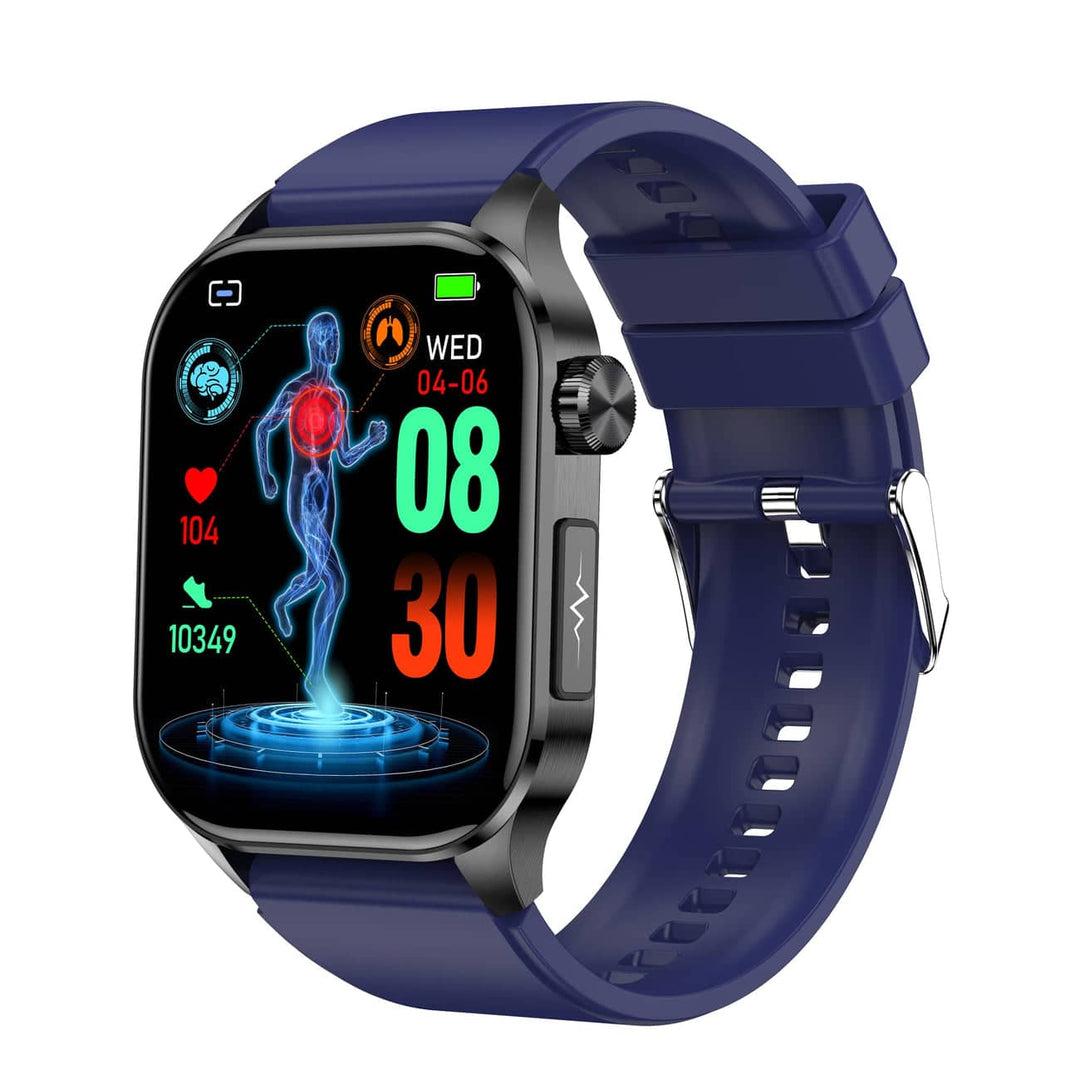 Smartwatch met geavanceerde EKG, bloeddruk en bloedsuikermeting. Unisex activiteitstracker voor uw gezondheid.