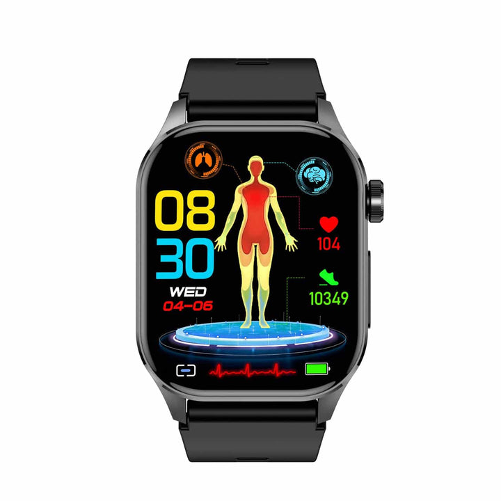 Unisex smart-horloge dat bloeddruk monitort. Perfecte wearable voor uw welzijn.