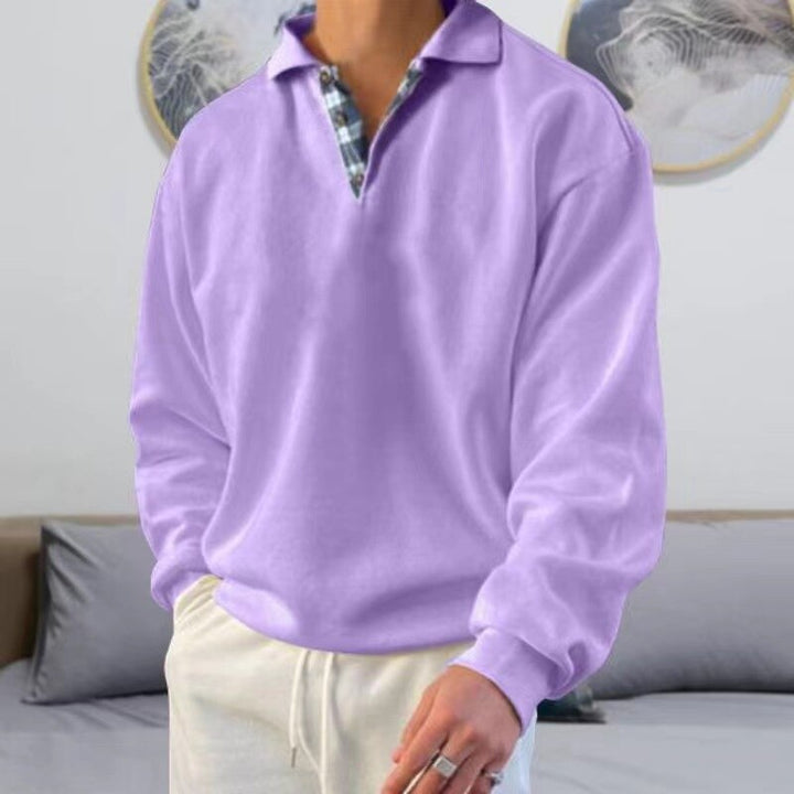 Modieuze herenpullover met klassiek design, perfect voor een stijlvolle en comfortabele look.