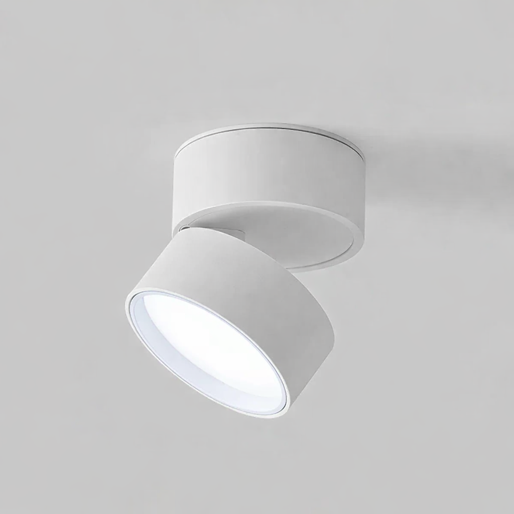 Witte LED plafondlamp, met geavanceerde dimtechnologie voor een perfecte lichtbalans.